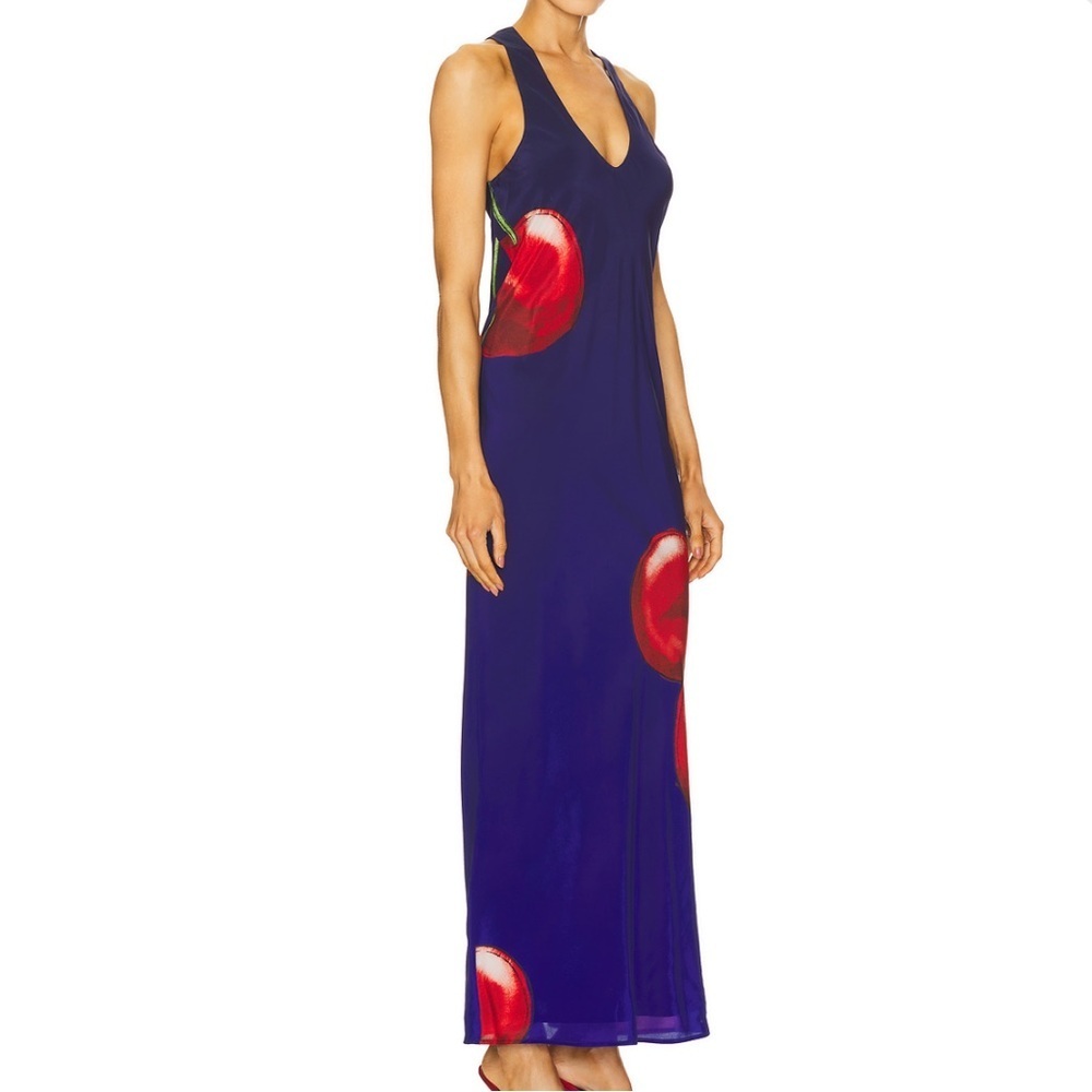 Muma World Luis Maxi Dress in Cherry Night - Picture 2 of 8